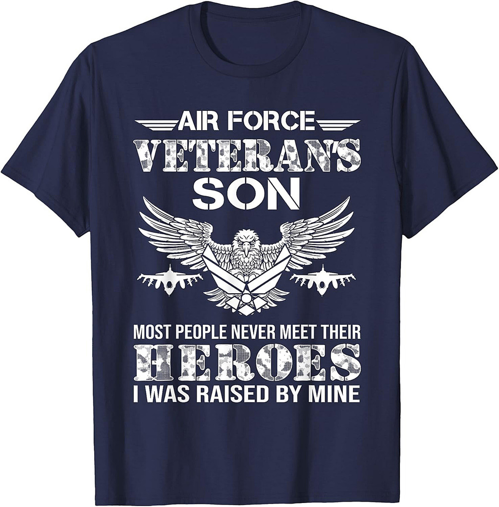 Air Force Veteran's Son, USAF T shirt, Veteran's Day Gift T-Shirt