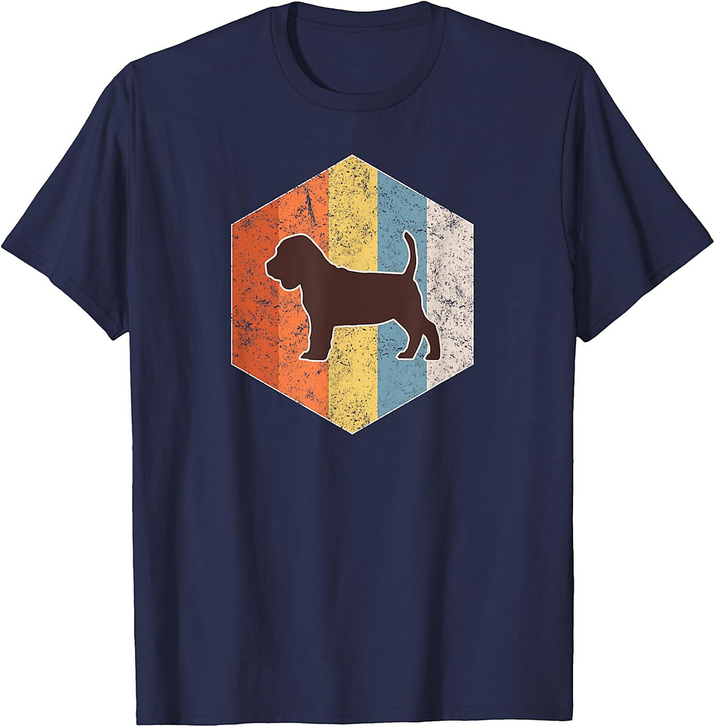 Pet Beagle Puppy Dog Shirt Retro Vintage Pop Art 1970s Style Men Women T-Shirt