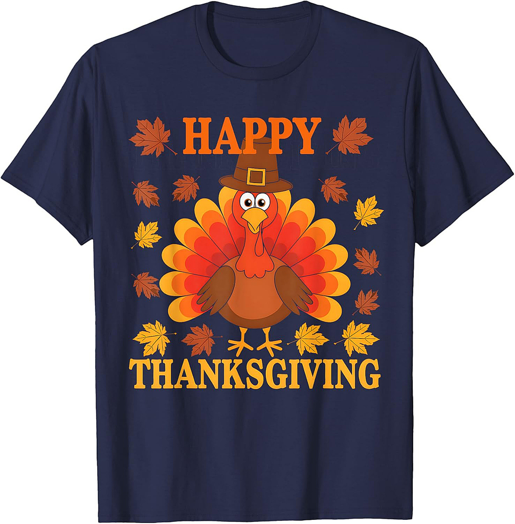 Happy Thanksgiving Funny Turkey Family Dinner Thanksgiving T-Shirt