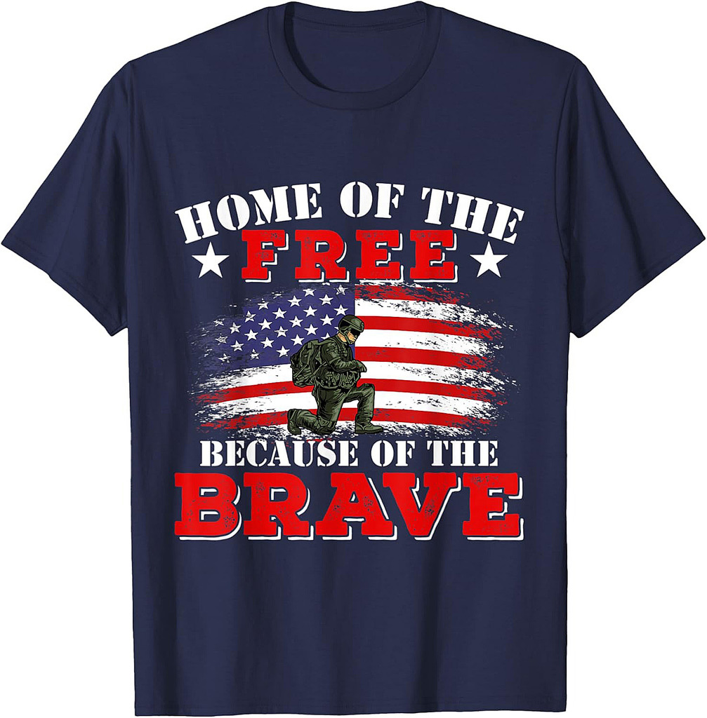 Home Of The Because Of The Brave Veterans Day T-Shirt