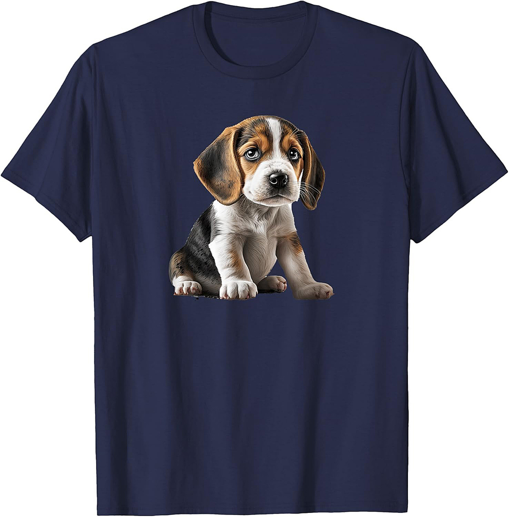 Funny Beagle Dog Puppy T-Shirt for Men Women