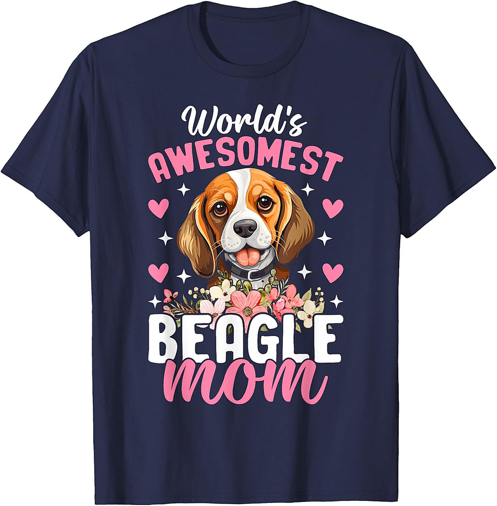 World's Awesomest Beagle Mom T-Shirt