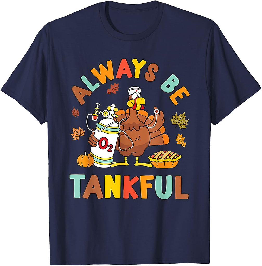 Respiratory Therapist Thanksgiving Nurse Autumn Fall Turkey T-Shirt