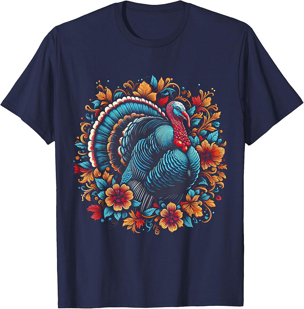 Thanksgiving Turkey Family Fall Happy Thanksgiving Women T-Shirt