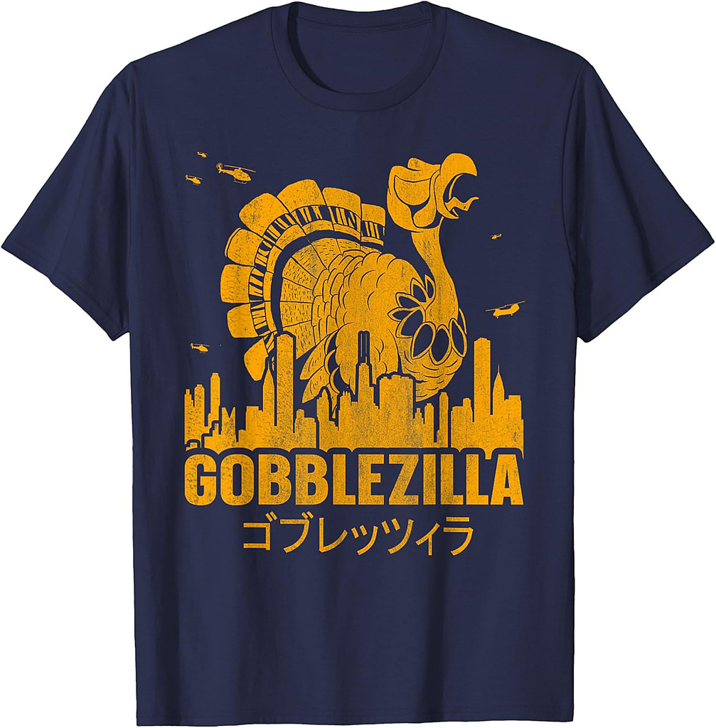 Turkey Day Thanksgiving Gobblezilla T-Shirt