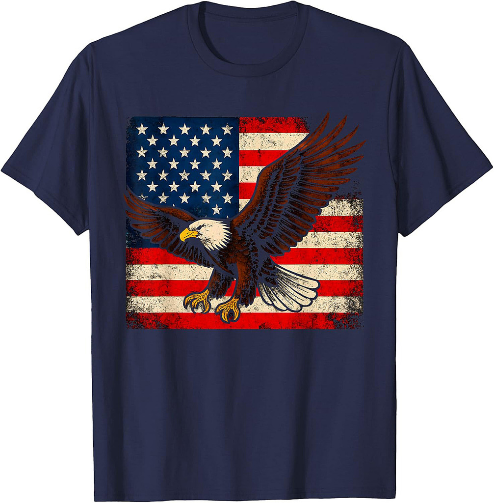 Patriotic Eagle USA American Flag 4th of July Veterans Day T-Shirt