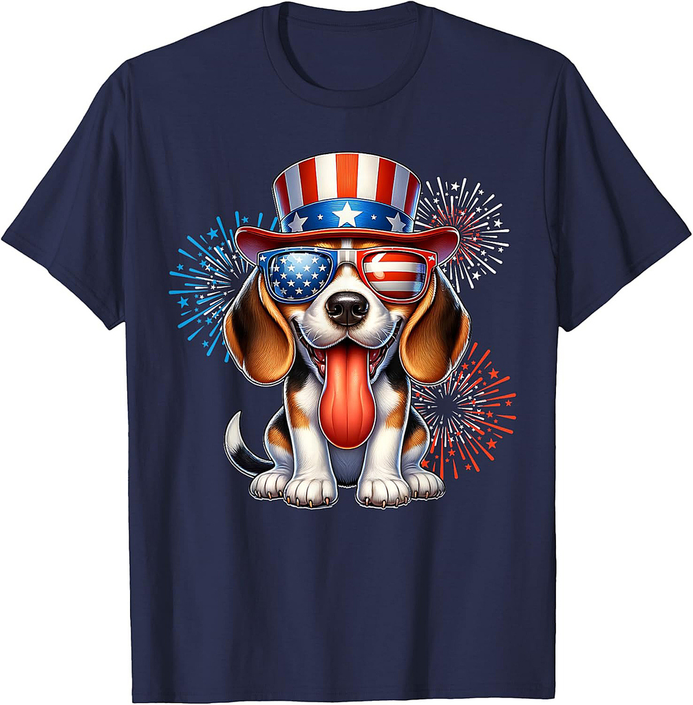 Beagle July 4th Of July Beagle Fourth of July T-Shirt