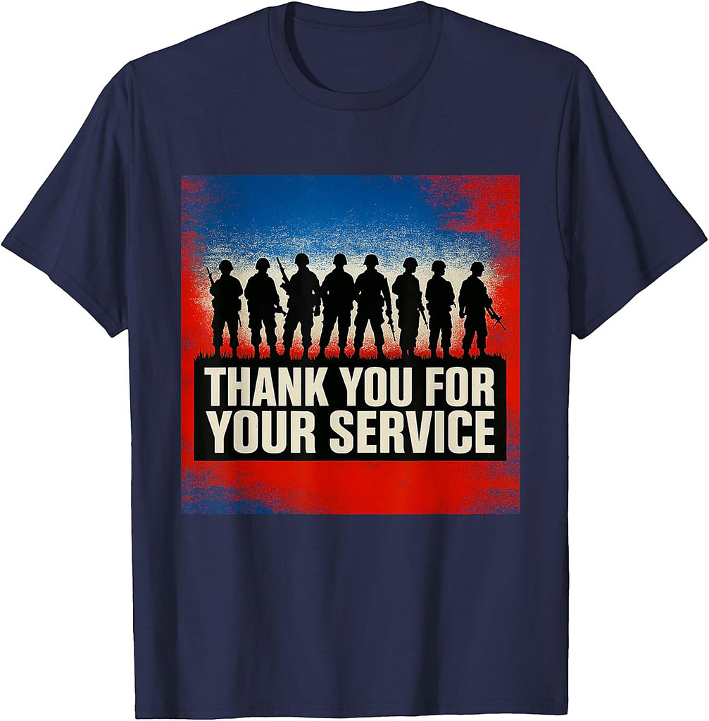 Veterans Day Gift, Memorial Day, Thank You For Your Service T-Shirt