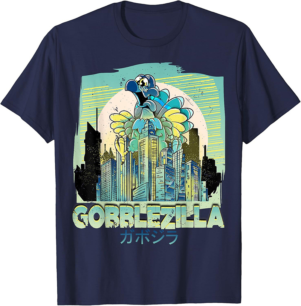 Turkey Day Thanksgiving Gobblezilla T-Shirt