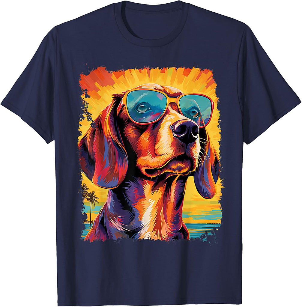Pop Art Dog Beagle Hawaiian T-Shirt