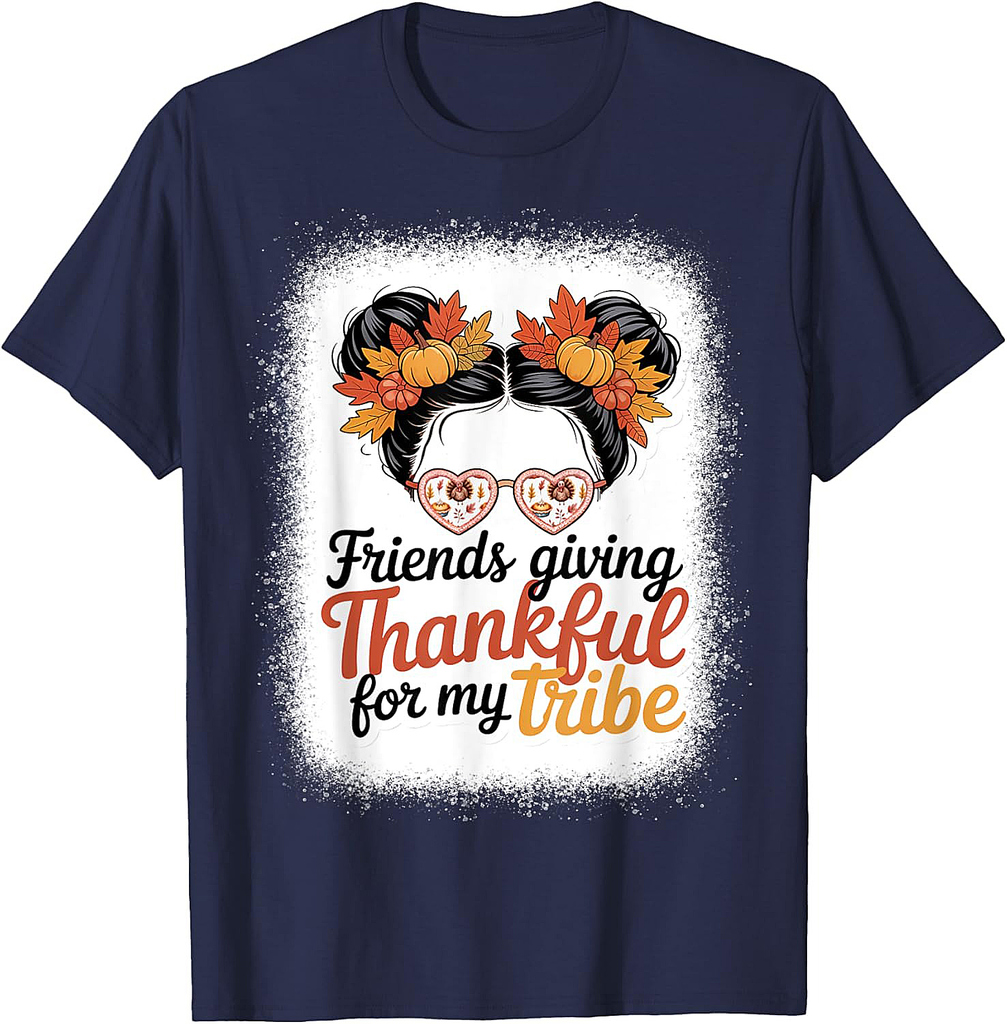 Family Thanksgiving 2025 Thankful for My Tribe Fall Autumn T-Shirt