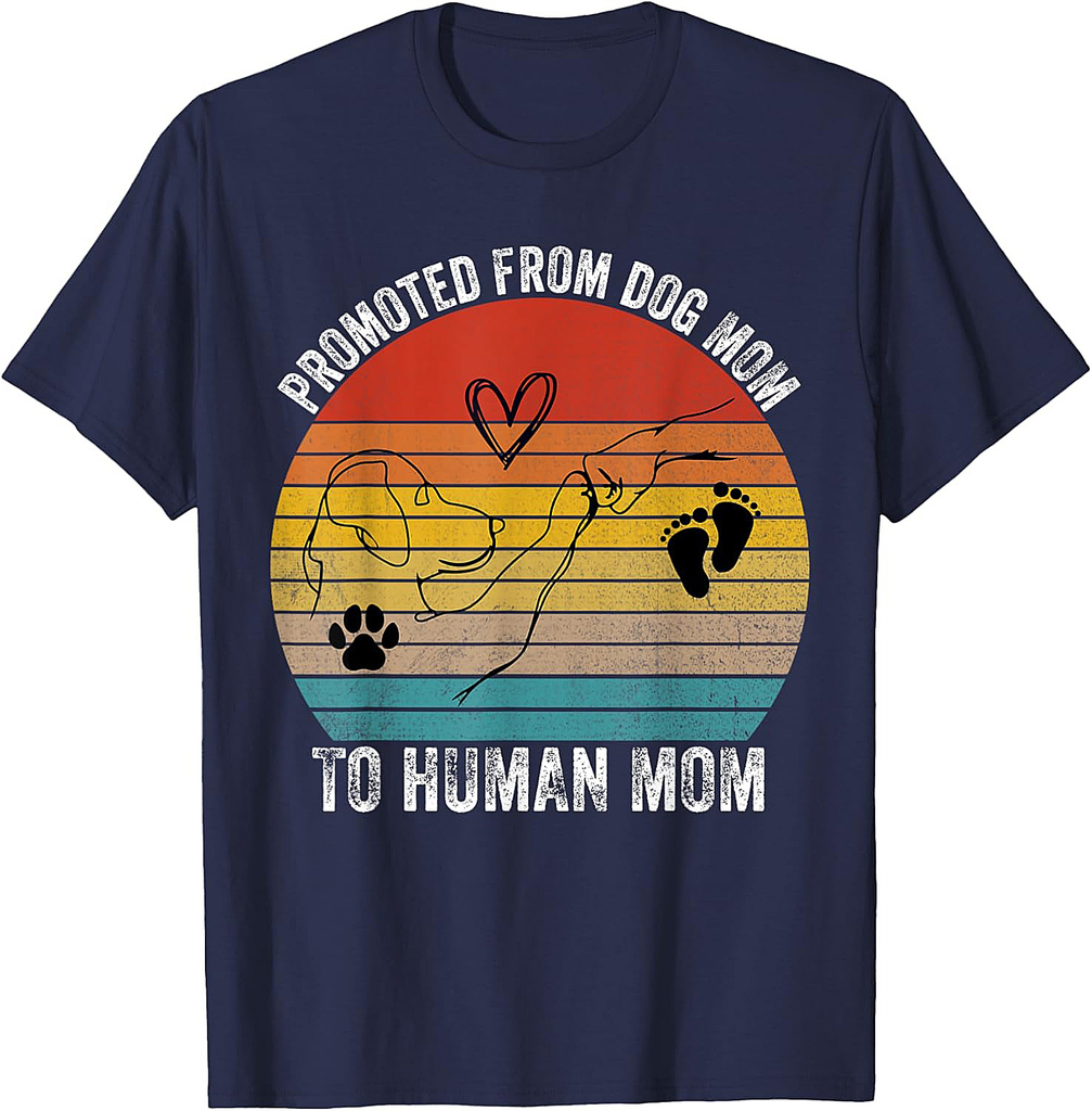 First Dog Mama Dog Promoted Hand Dog's Paw Mother's day T-Shirt