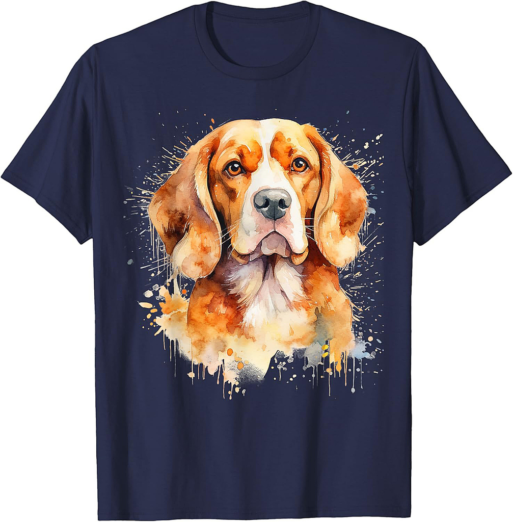 Watercolor Beagle Dog T-Shirt