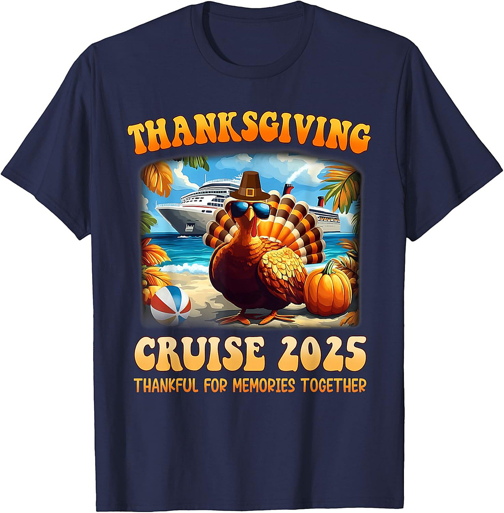 Thanksgiving Cruise 2025 Thankful for Memories Together T-Shirt