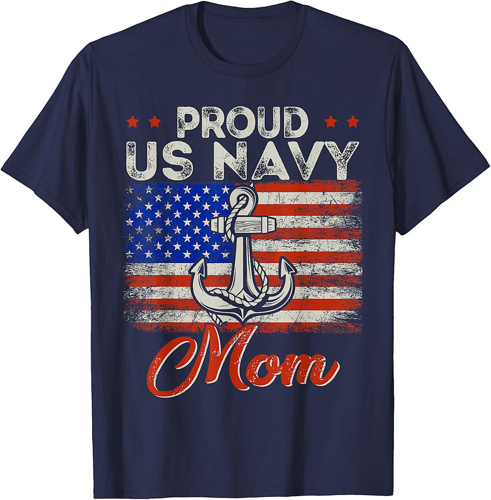 US Na vy Proud Mother  Proud US Na vy For Mom Veteran Day T-Shirt