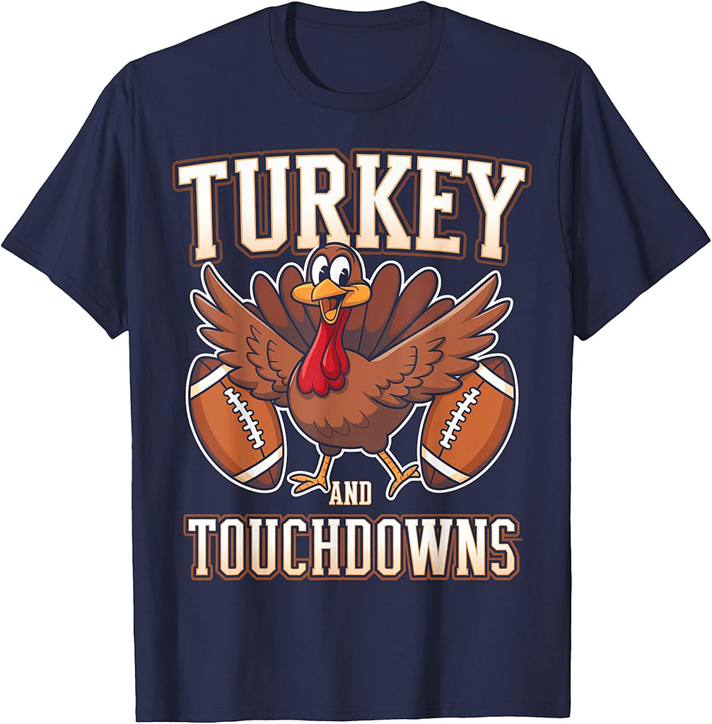 Thanksgiving Football Family Matching Gift T-shirt
