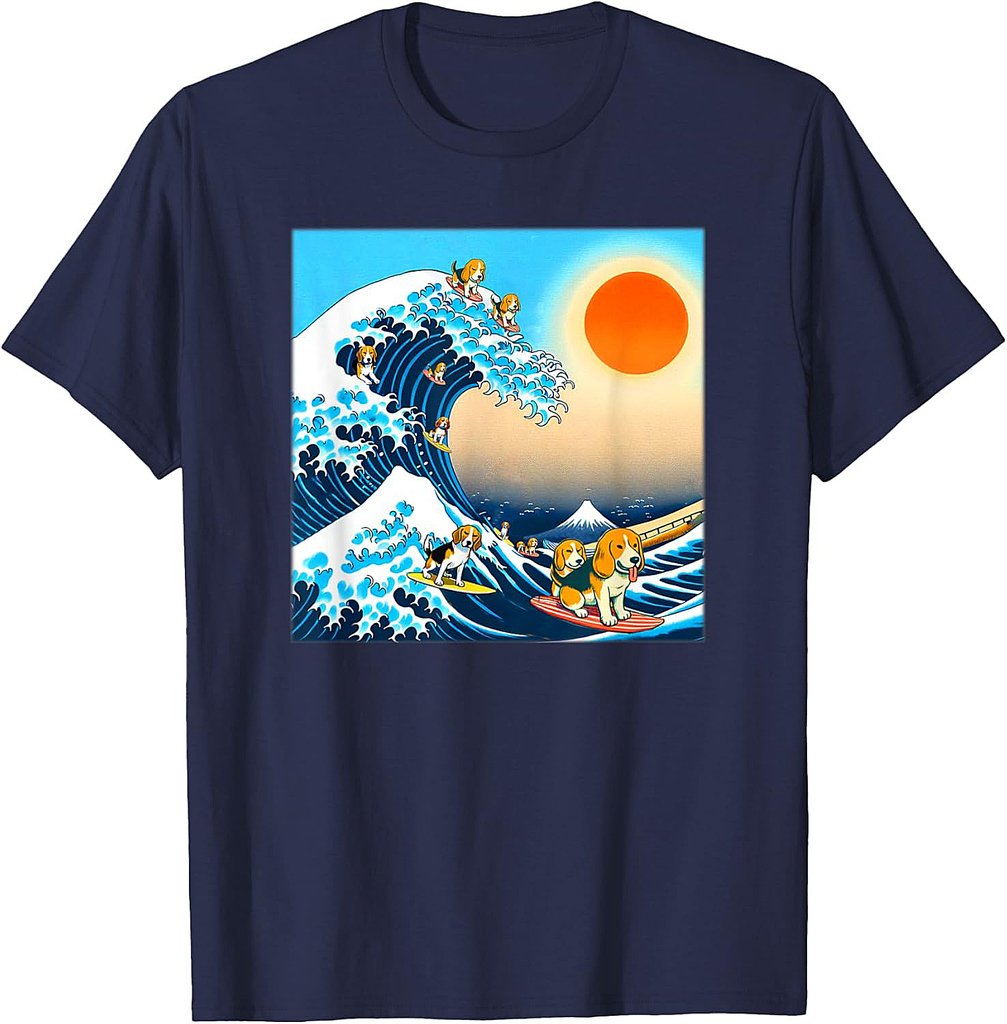 Funny T-Shirt, Beagle, Dog, Dog, Puppy, Men's, Dog Lovers, Goods, Cute, Funny, Outfit, Gift, Sea T-Shirt
