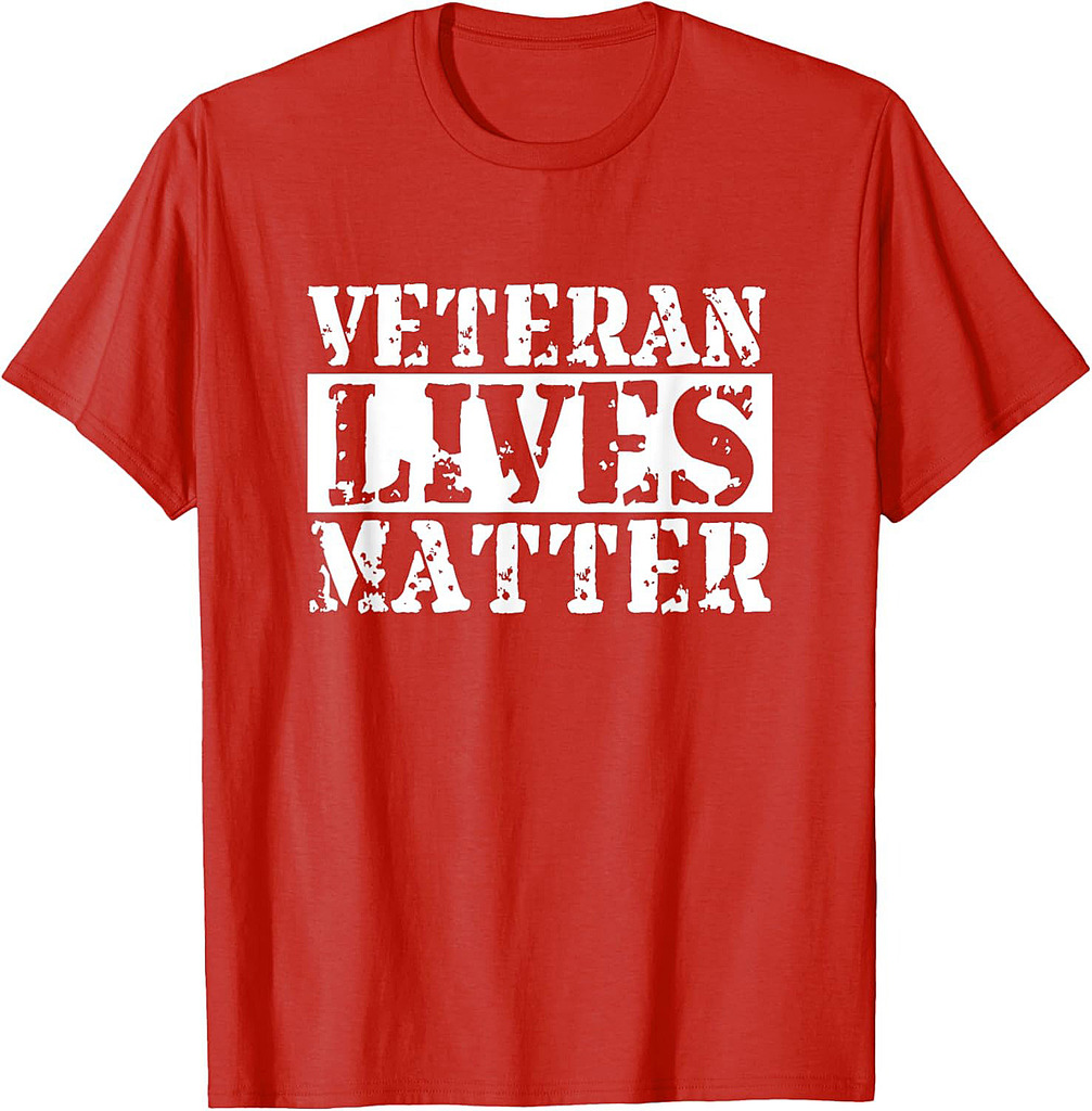 Veteran Lives Matter 22 A Day Military Vet Awareness T-Shirt