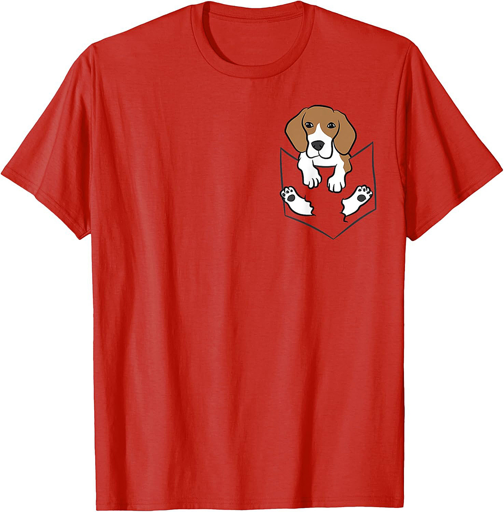 Beagle Dog In The Pocket Cute Pocket Beagle T-Shirt