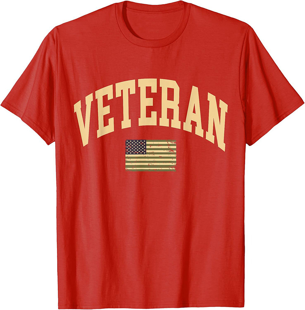 Veteran Veterans Day USA United States America American Flag T-Shirt