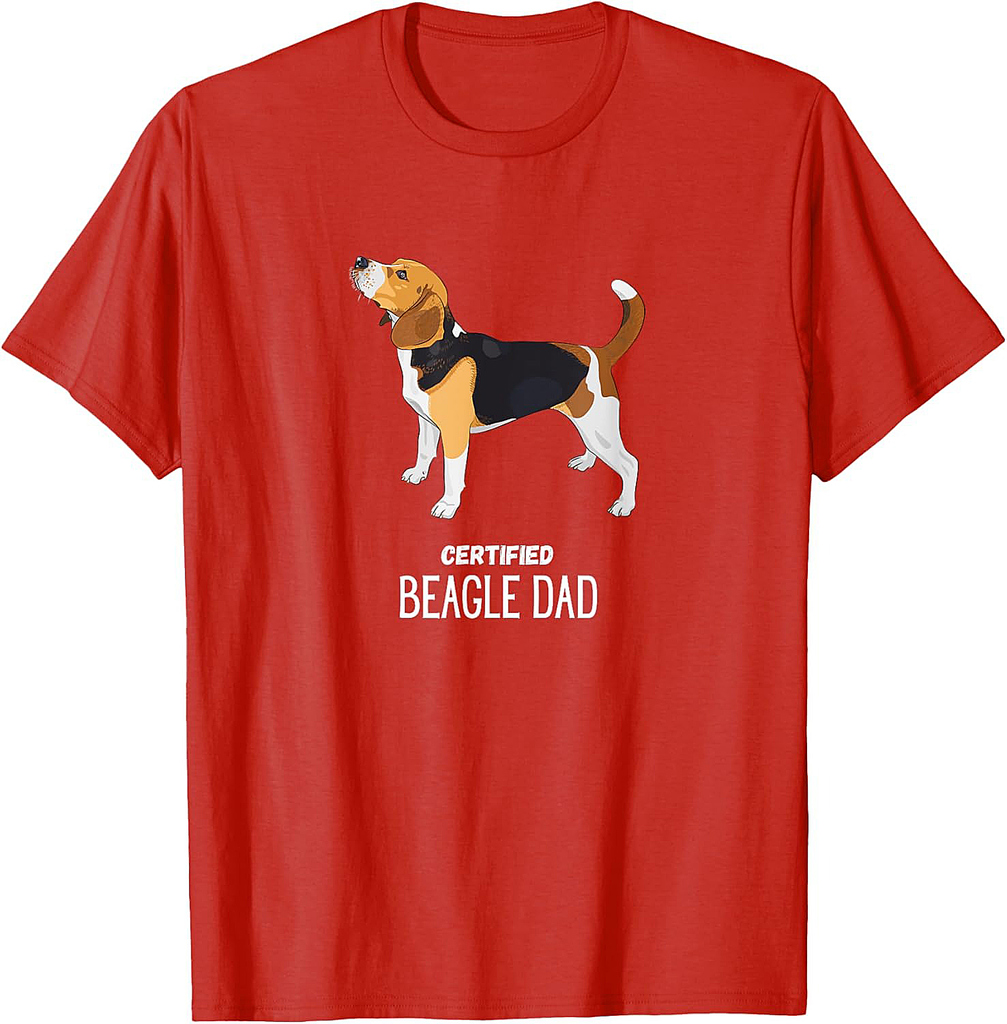 Certified Beagle dad T-shirt