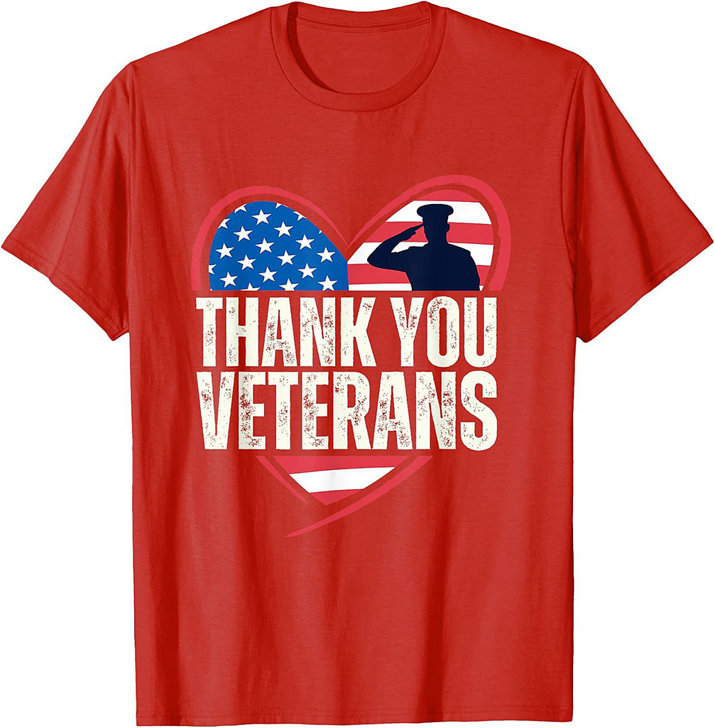 Thank You Veterans Day Memorial Day Partiotic Military Usa T-Shirt
