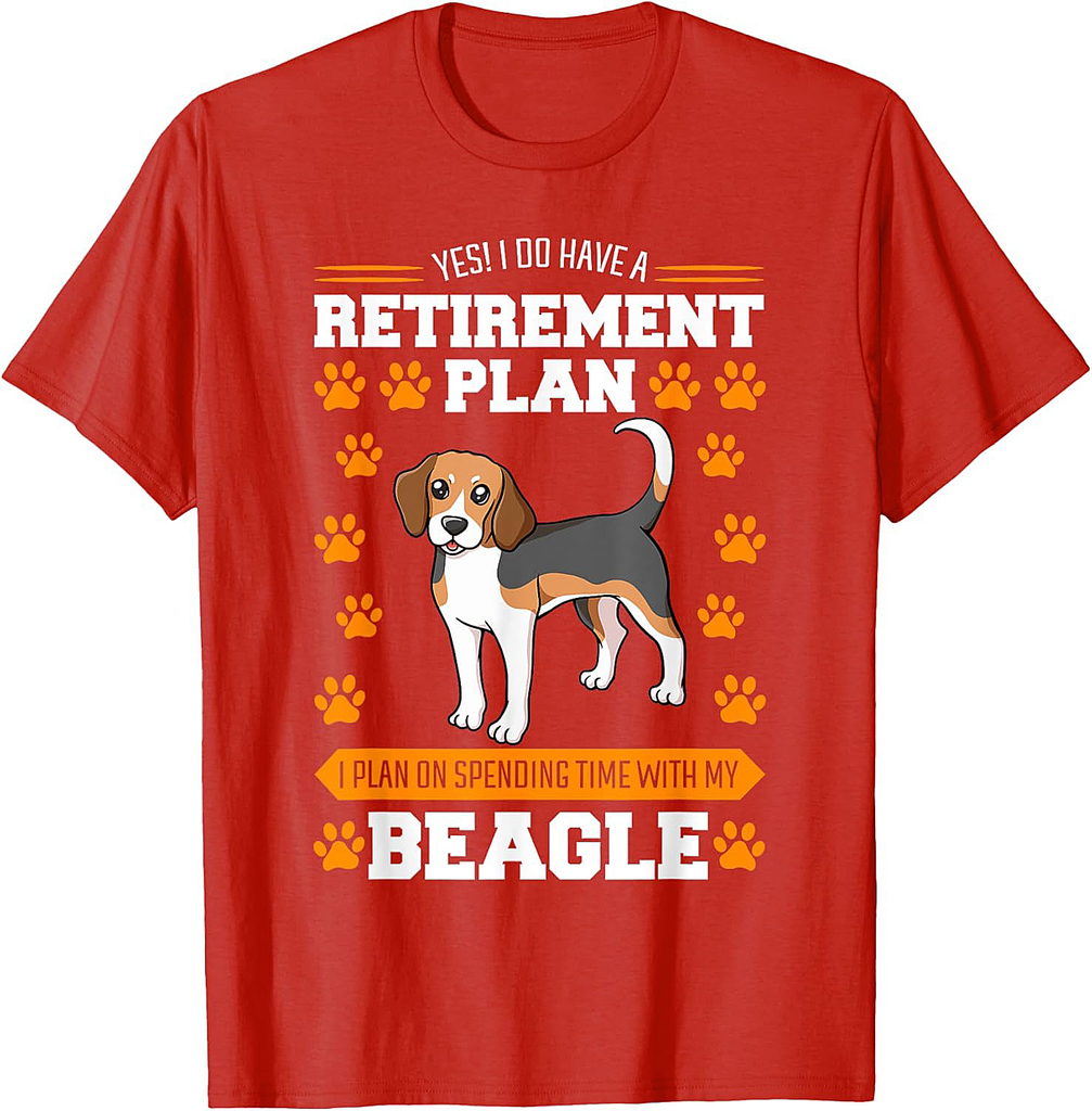 Beagle Retired Breeder Dog Hunting Hare Retirement Plan T-Shirt
