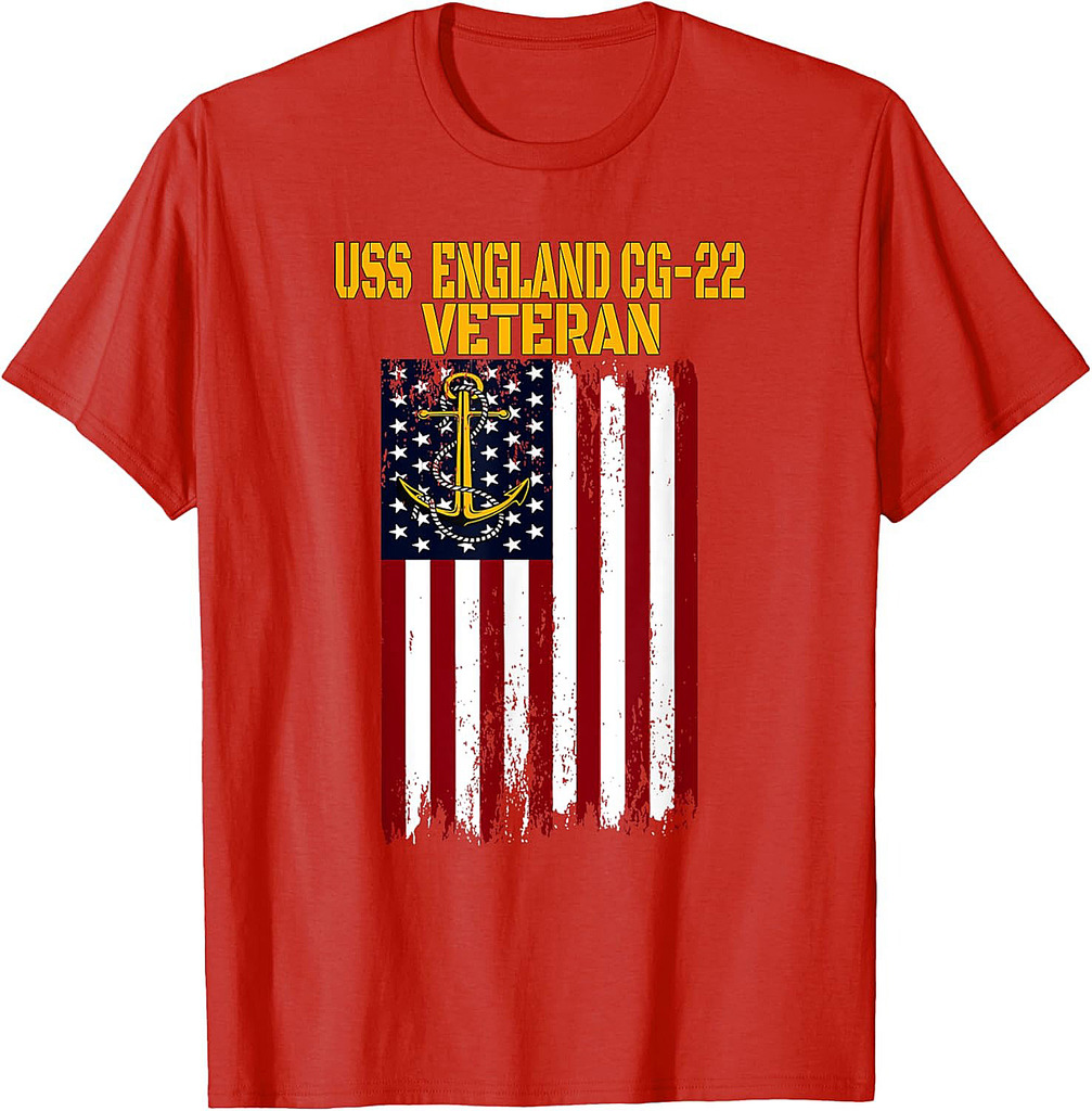 USS England CG-22 Cruiser Veterans Day Father's Day T-Shirt