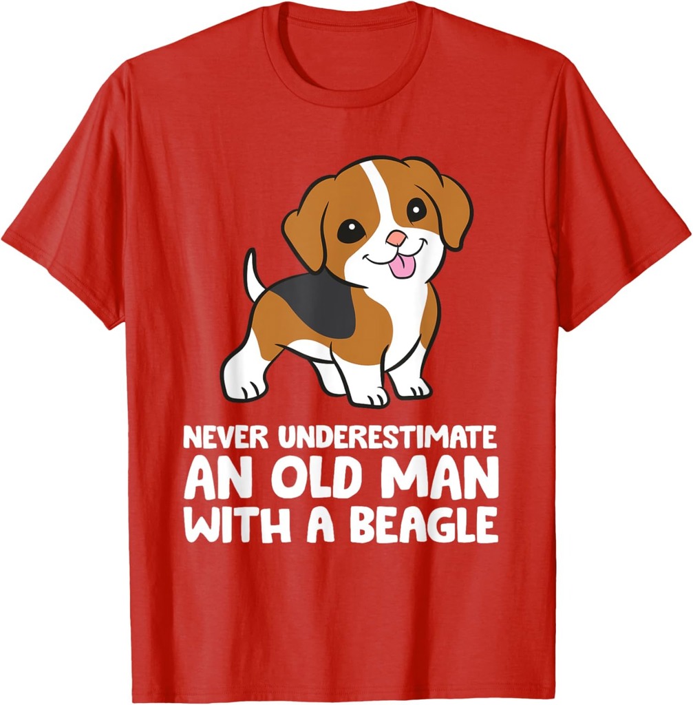 Never Underestimate An Old Man With A Beagle T-Shirt