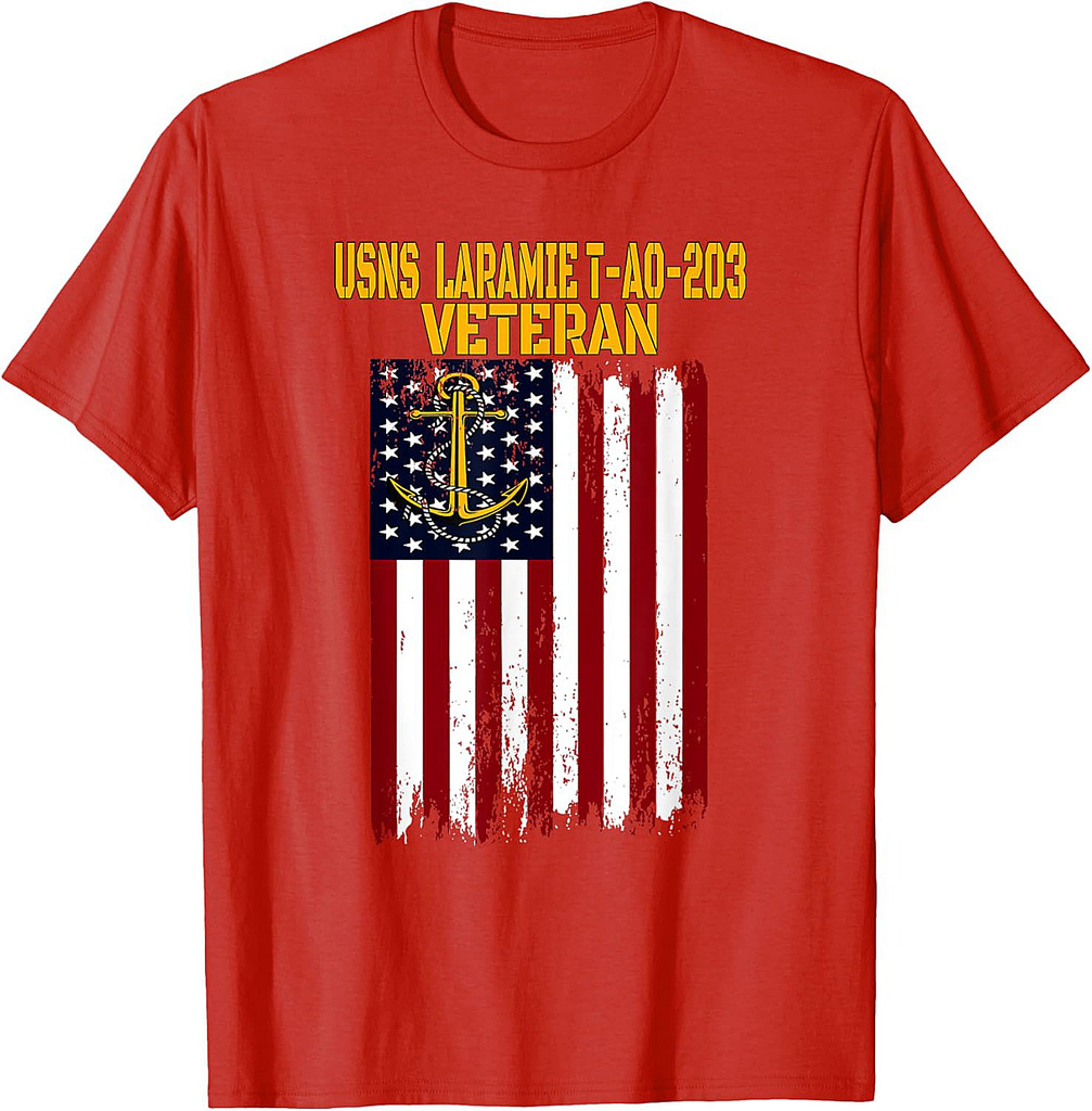 USNS Laramie T-AO-203 Replenishment Oiler Ship Veterans Day T-Shirt