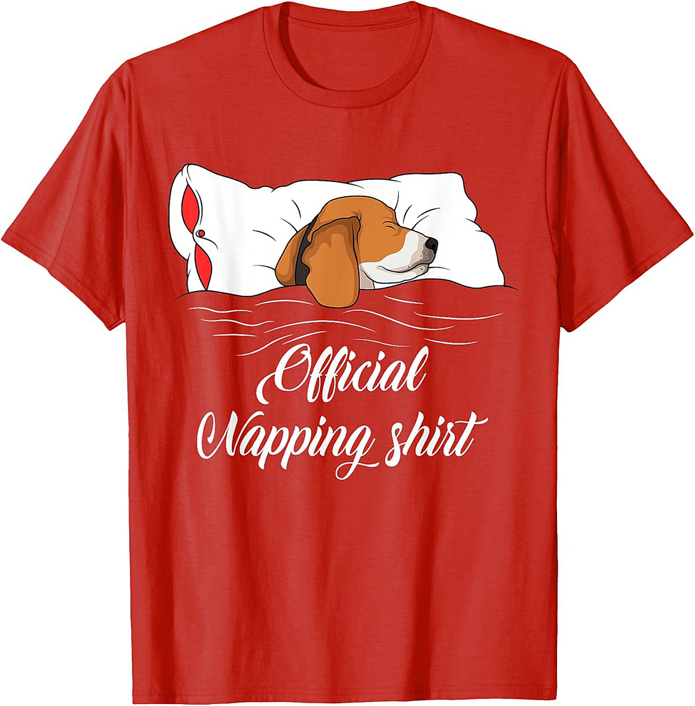 Sleeping Beagle Pyjamas Dog Lover Gift T-Shirt for Men Women Girls