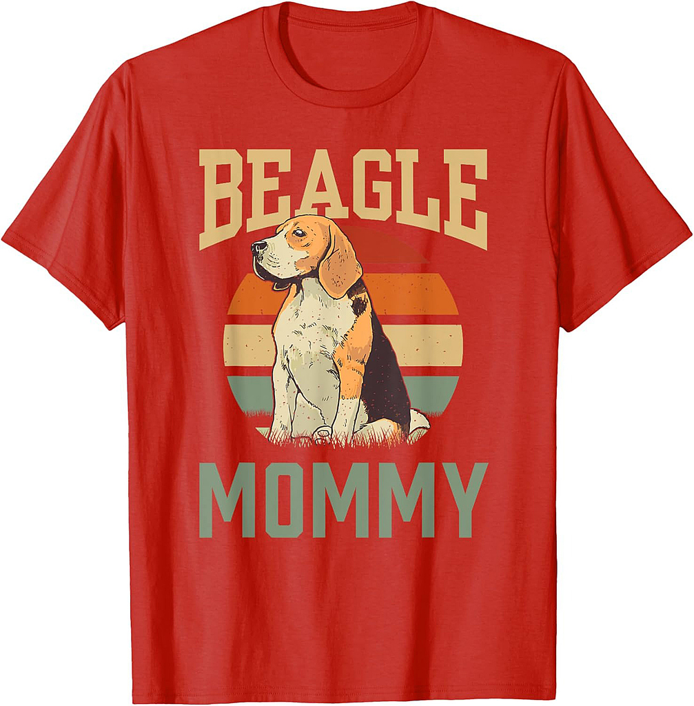 Beagle Mommy Puppy Beagles Dog Owner Mom Mother Mama T-Shirt for Men Women Girls