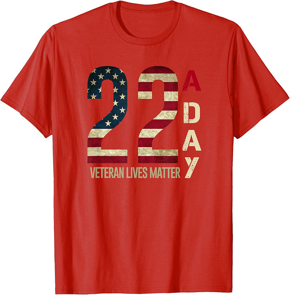 22 A Day Veteran Suicide Awareness T-Shirt
