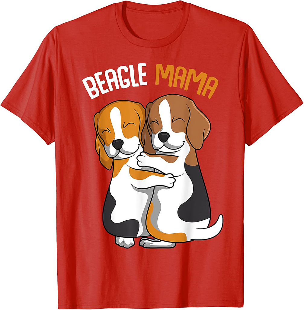 Beagle Mama Dog Mom Girls Women T-Shirt