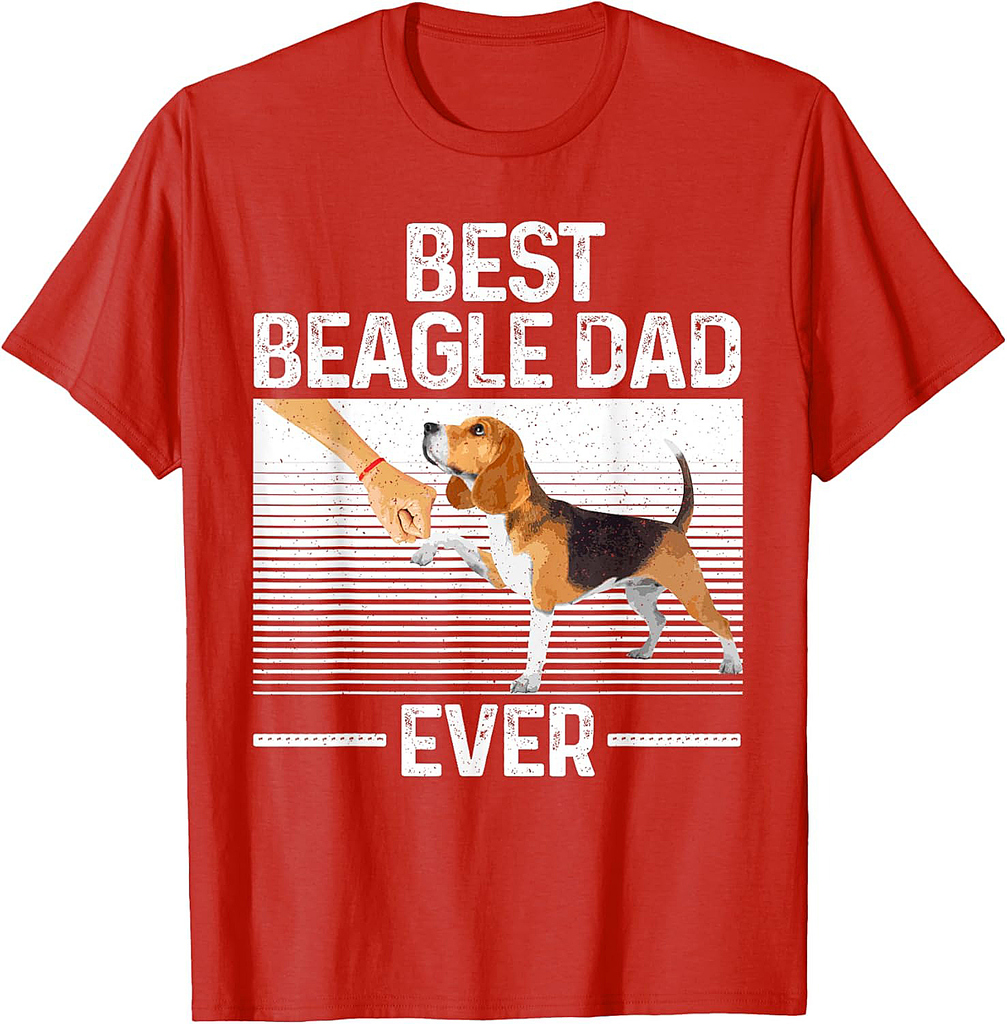 Best Beagle Design For Men Dad Hound Dog Breed Beagle Lover T-Shirt