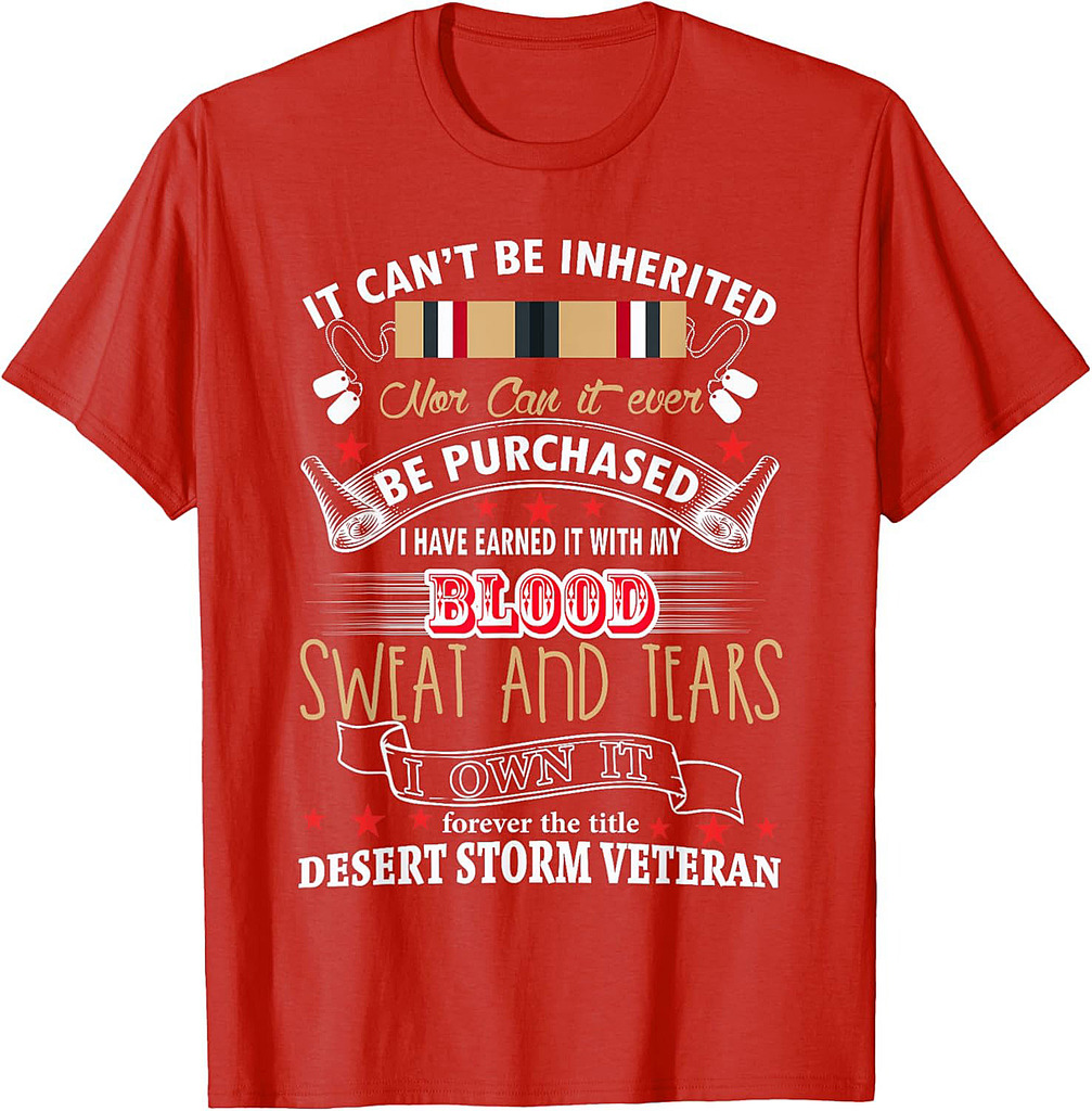 Desert Storm Veteran Desert Shield Vet T-Shirt