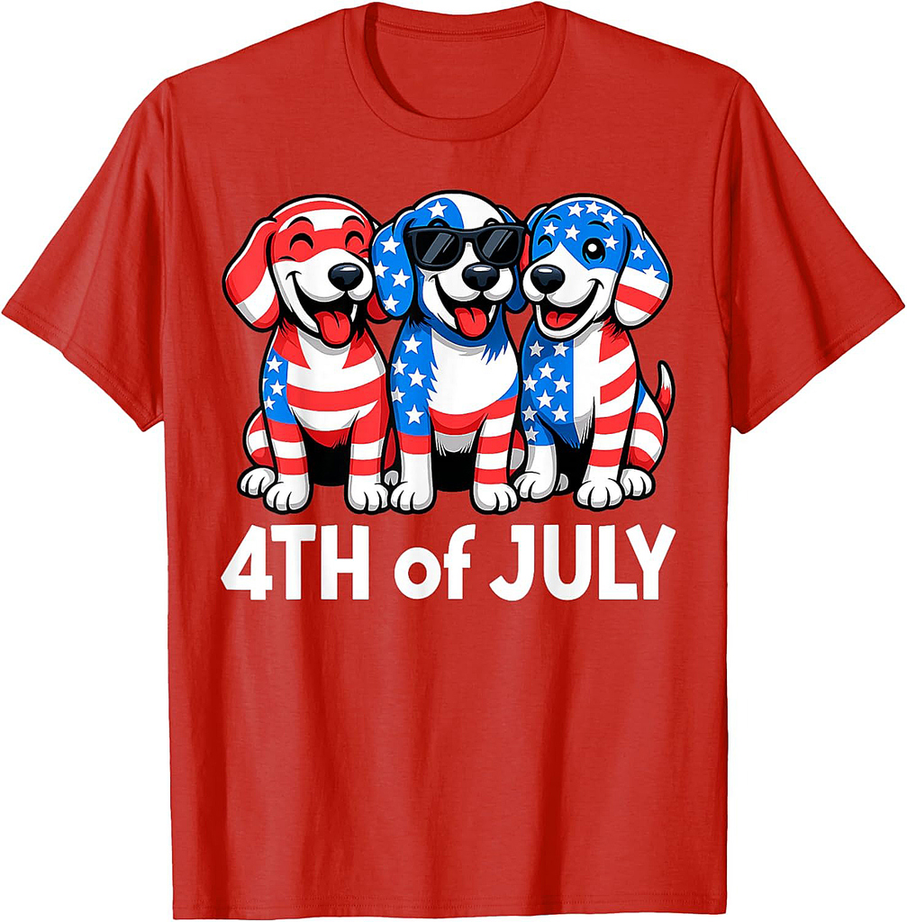 American Beagle 4th of July USA Flag Patriotic Dog Lovers T-Shirt