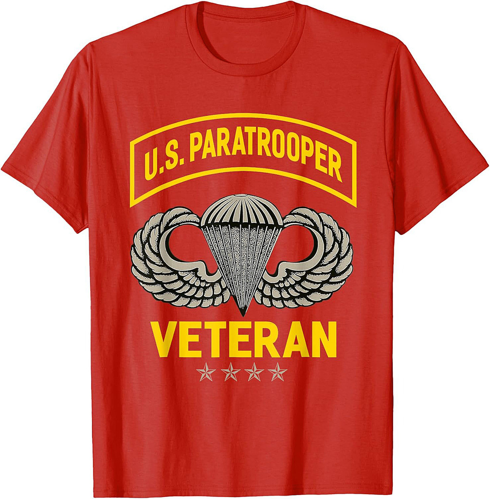 US Army Paratrooper Airborne Division Veterans Day Gifts T-Shirt