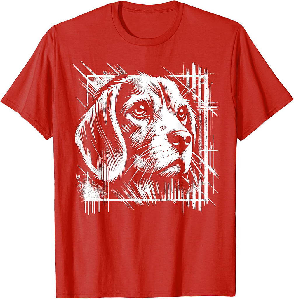 Beagle Graffiti Street Art Style T-Shirt