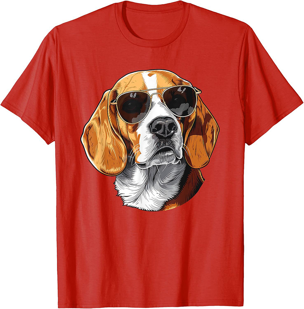 Beagle Dog Sunglasses Men Women Girls T-Shirt