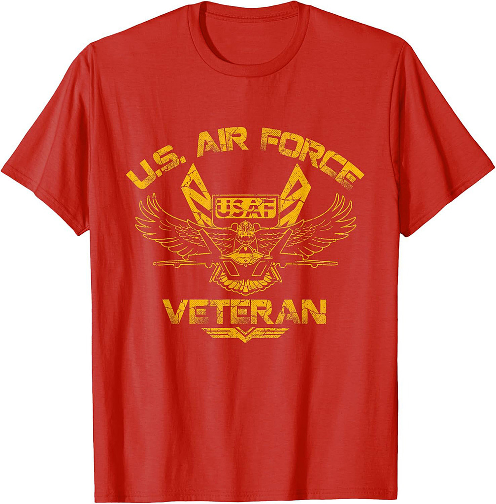 U.S. Air Force Veteran Vintage Military US Flag Veterans Day T-Shirt