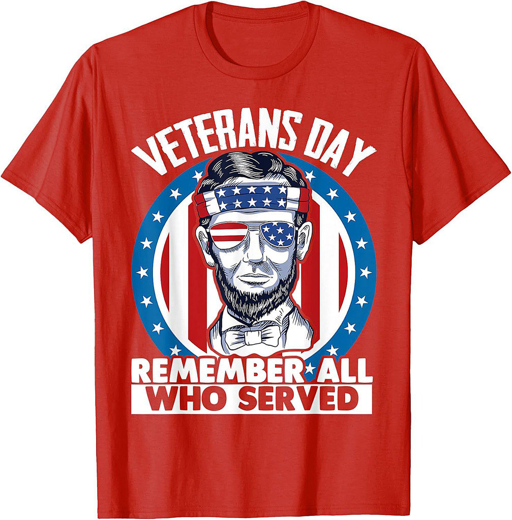 Remember All Who Served Patriotic Veterans Day T-Shirt