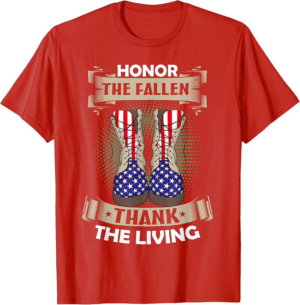 Honor The Fallen Thank The Living Memorial Day Veterans T-Shirt