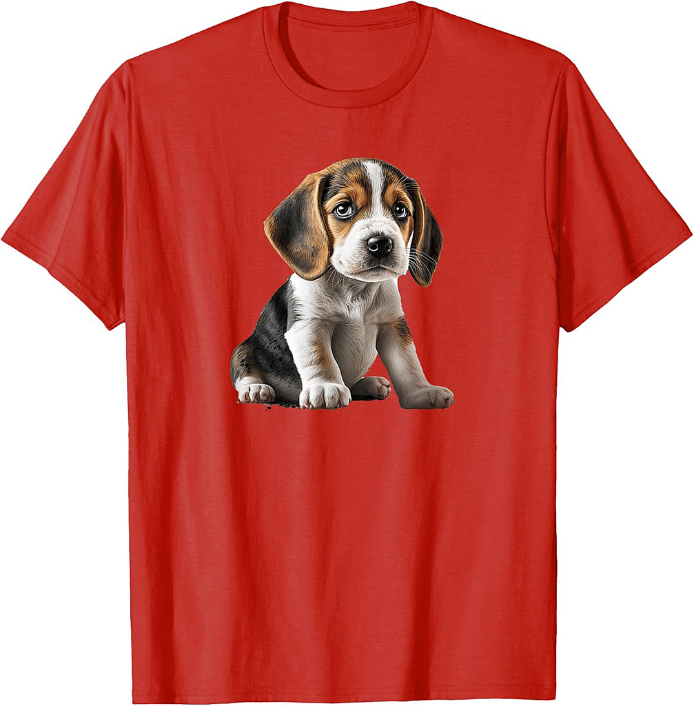 Funny Beagle Dog Puppy T-Shirt for Men Women