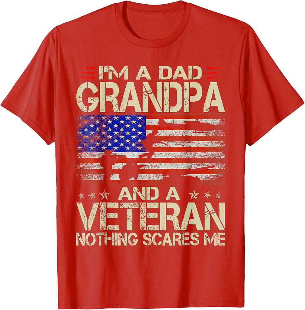 I'm A Dad Grandpa And Veteran Father's Day T-Shirt