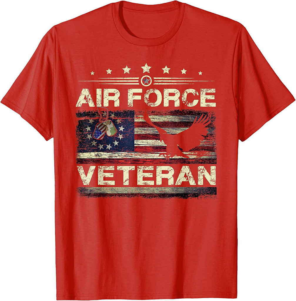 Veteran US Air Force American Betsy Ross Flag T-Shirt