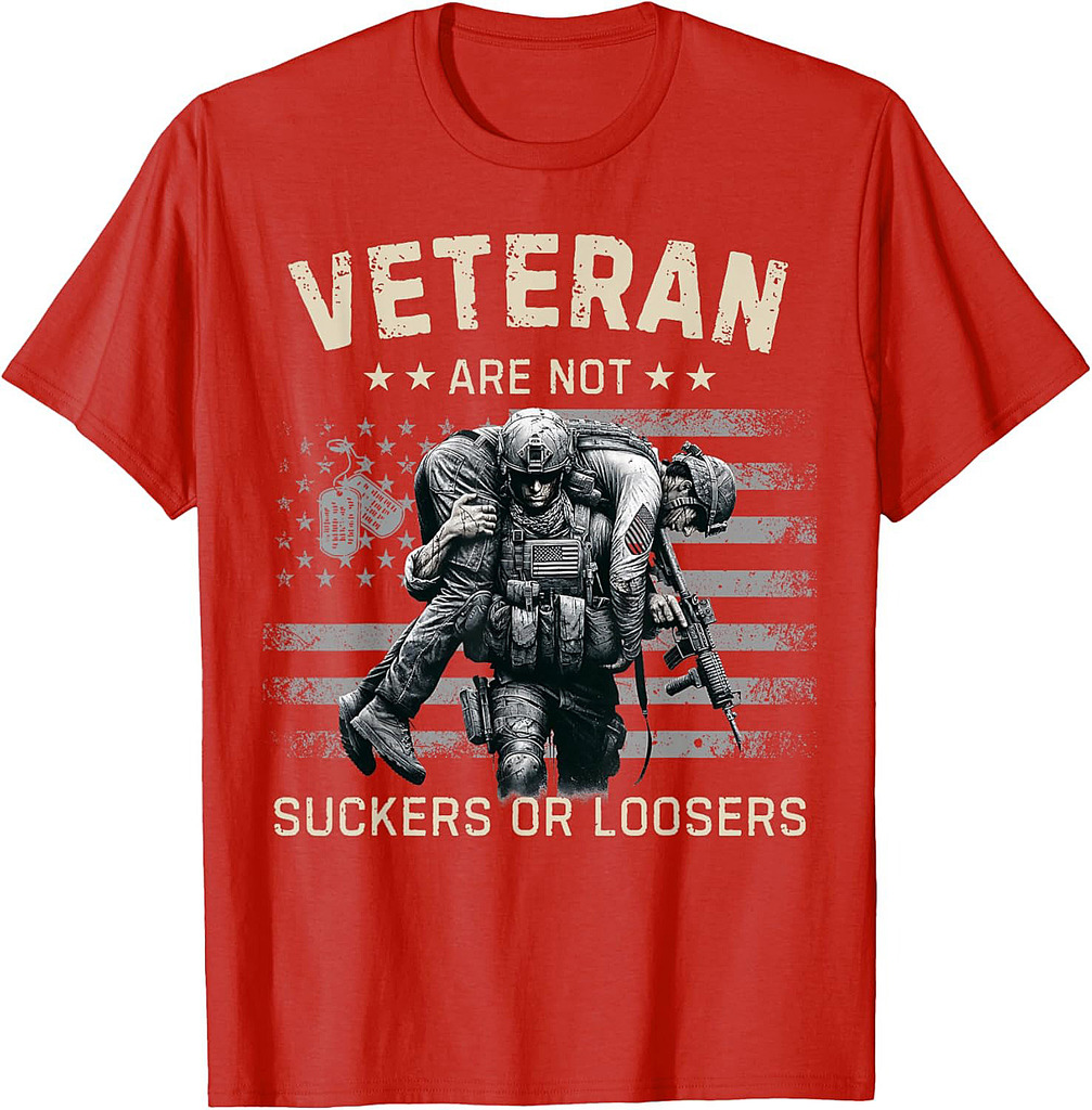 Veteran Are Not Suckers Vintage American Flag Veteran T-Shirt