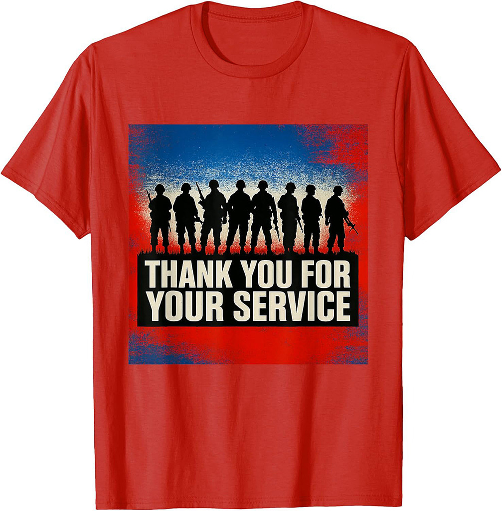Veterans Day Gift, Memorial Day, Thank You For Your Service T-Shirt