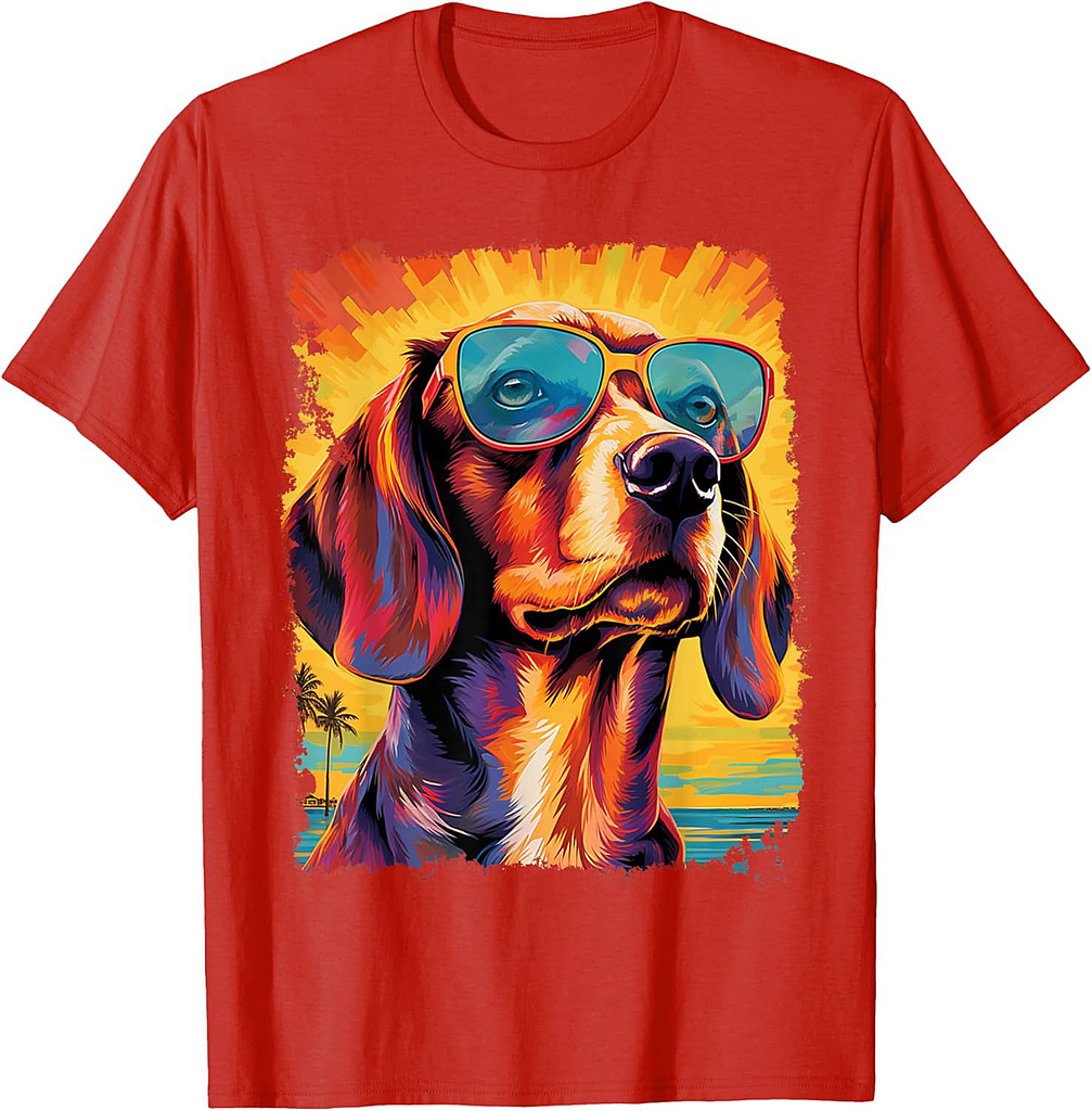 Pop Art Dog Beagle Hawaiian T-Shirt
