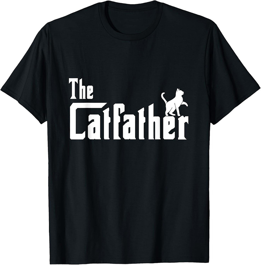 Best Cat Dad Fathers Day Men Cat father  The Catfather T-Shirt